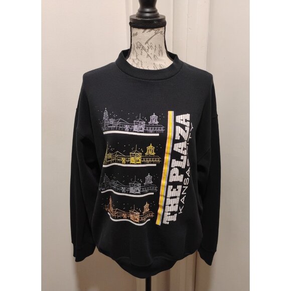 Plaza Kansas City Sweater Unisex Size ¨ L ¨  12-14,  long sleeve, black - Picture 5 of 10